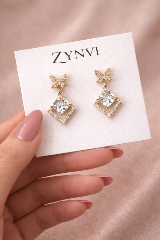 Crystal Butterfly Drop