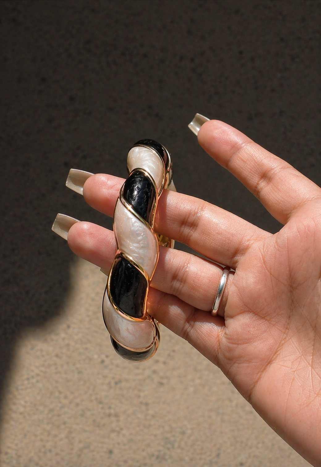 Midnight Pearl Ceramic Bracelet