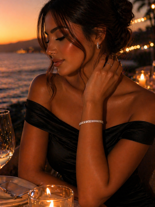 Celeste Crystal Tennis Bracelet