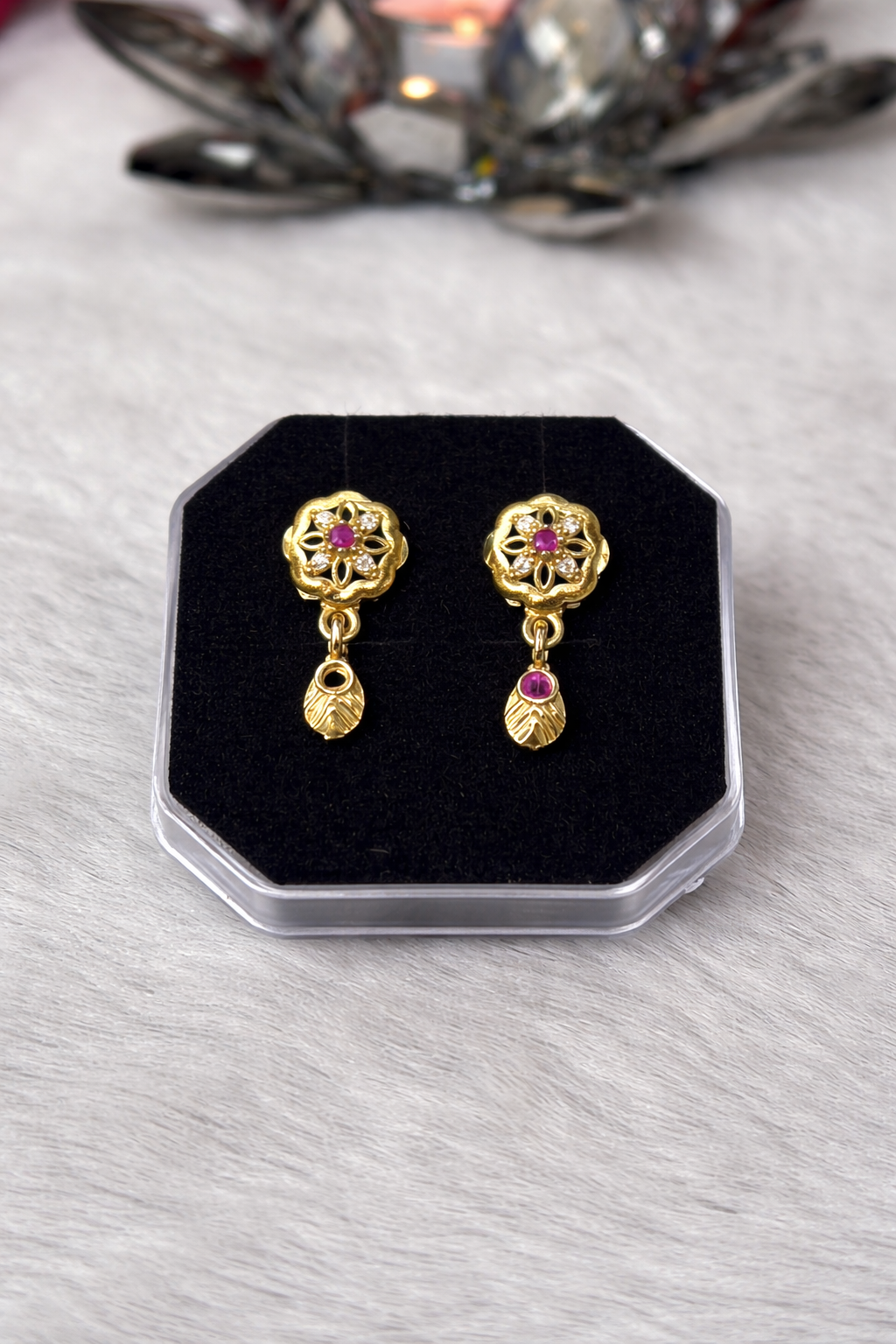 Micro Gold Plated Geometric Earrings – Modern Daily Wear