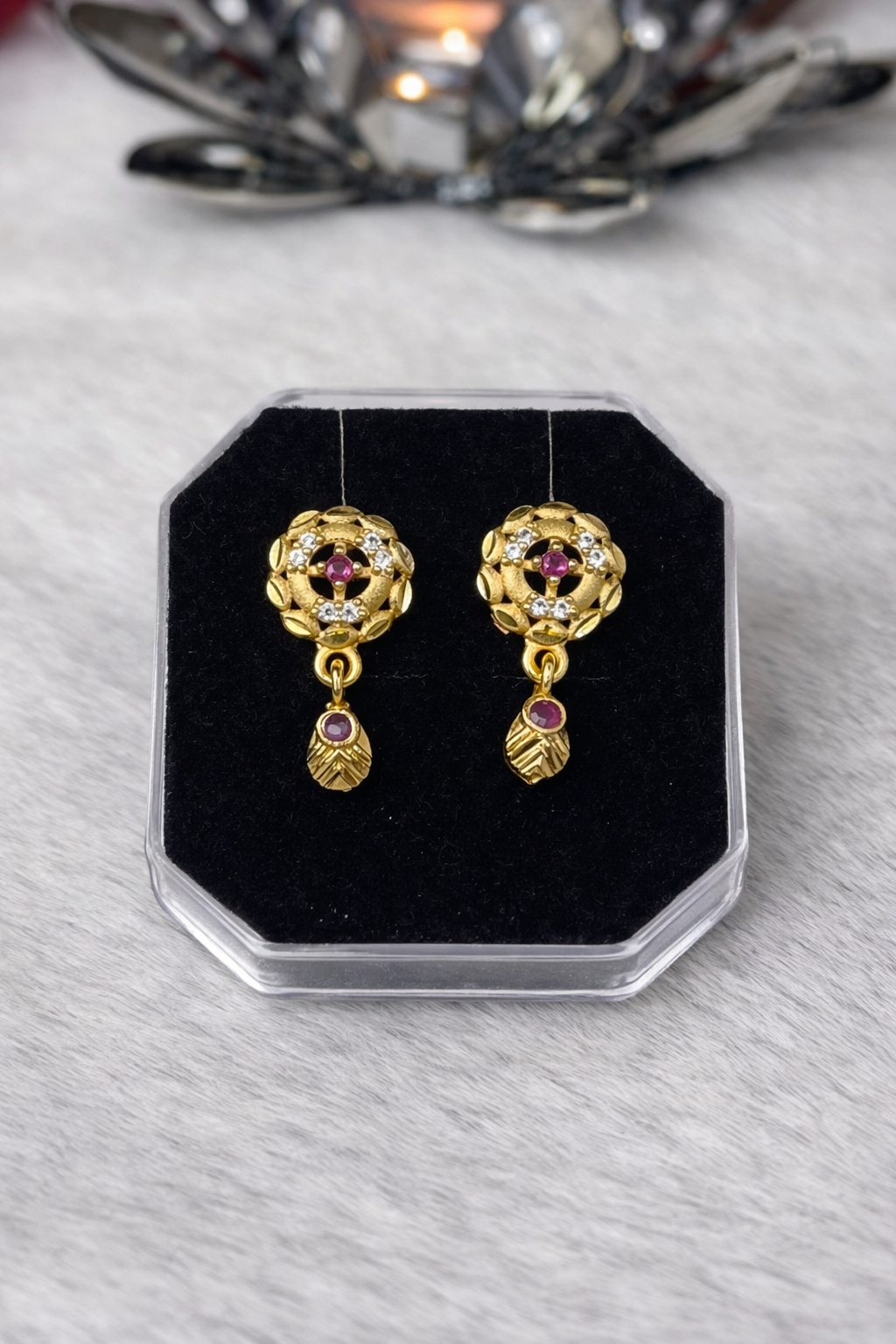 Micro Gold Plated Teardrop Earrings – Graceful & Feminine