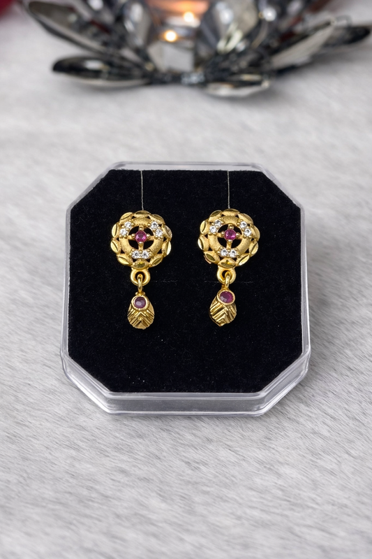 Micro Gold Plated Teardrop Earrings – Graceful & Feminine