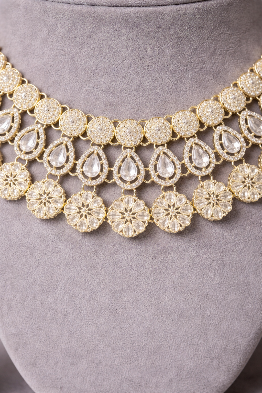 Premium Choker Necklace Set with Earrings