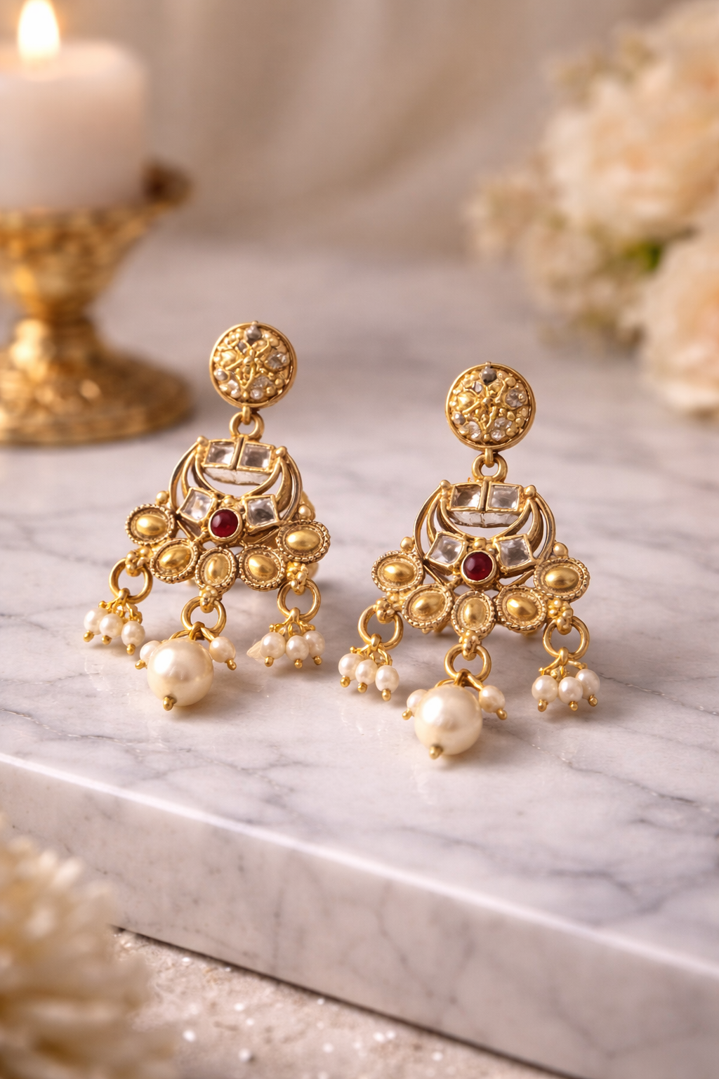 Traditional Kundan Pearl Ranihaar Choker – Premium Wedding Jewellery Set